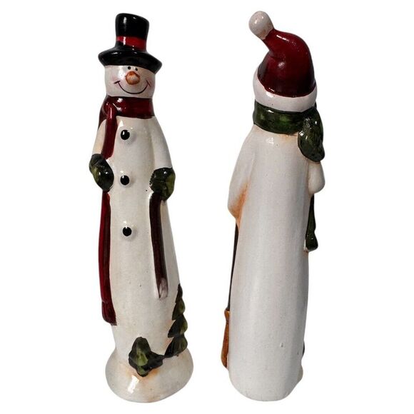 Unbranded 7.5" Christmas decor snowman ceramic - Picture 3 of 3